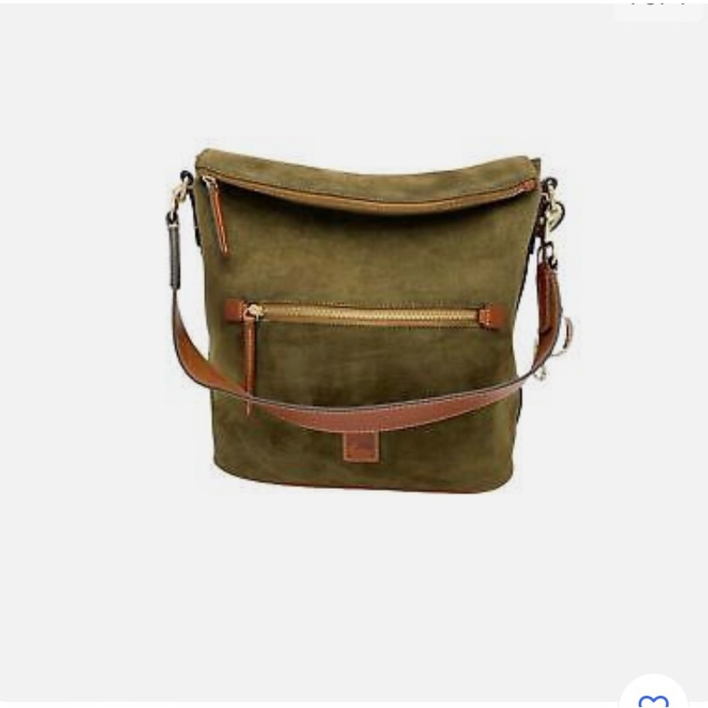 Dooney  and Bourke Suede large Sac. Olive.